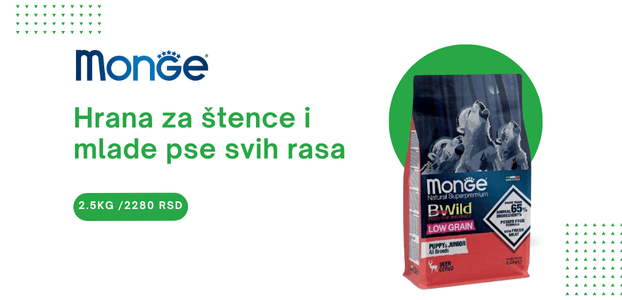 Hrana za stence i mlade pse svih rasa