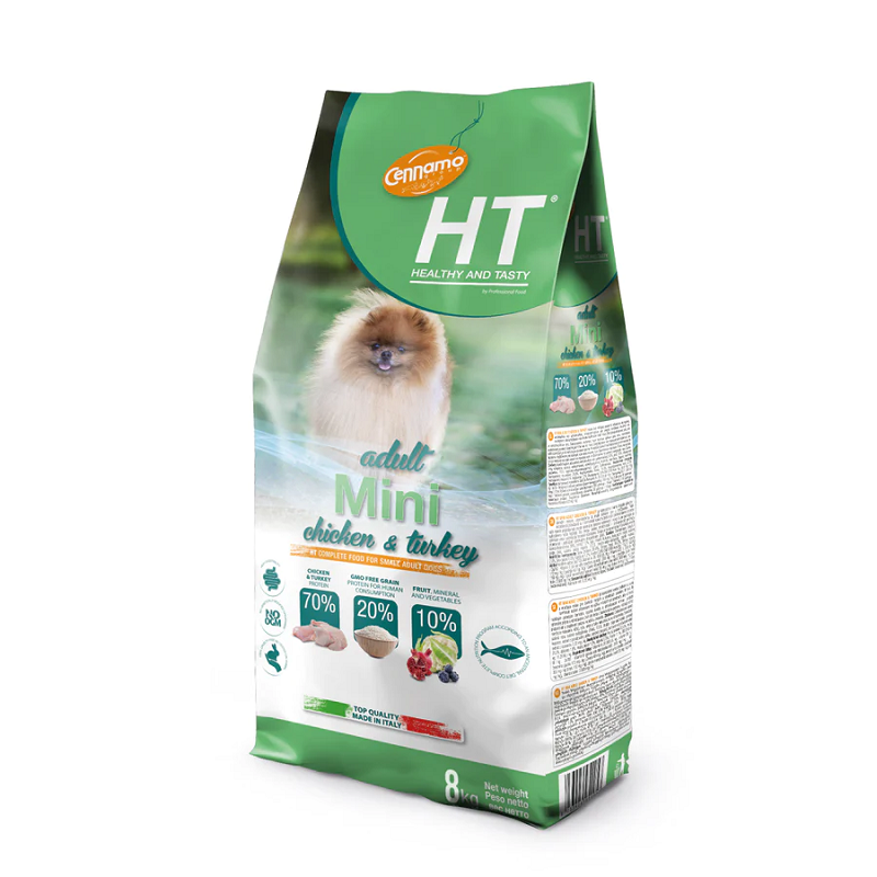 HT adult Mini cennamo - hrana za pse piletina i ćuretina 8 kg