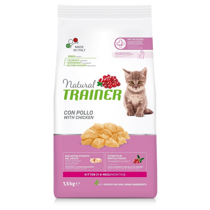 Natural TRAINER hrana za mačiće sa ukusom piletine 1.5kg