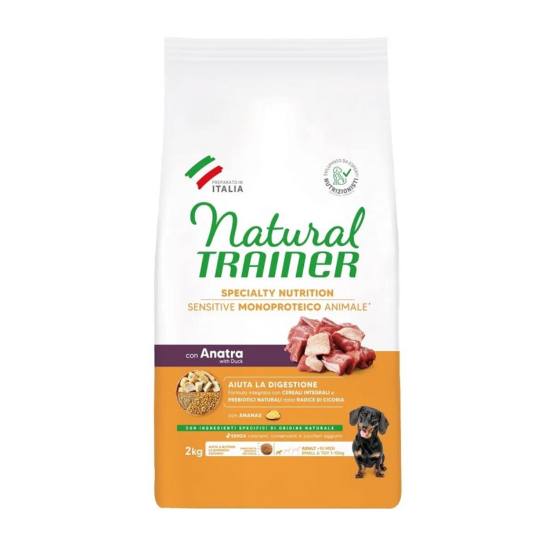 Natural TRAINER Sensitive No Gluten hrana za pse malih rasa pačetina 2kg