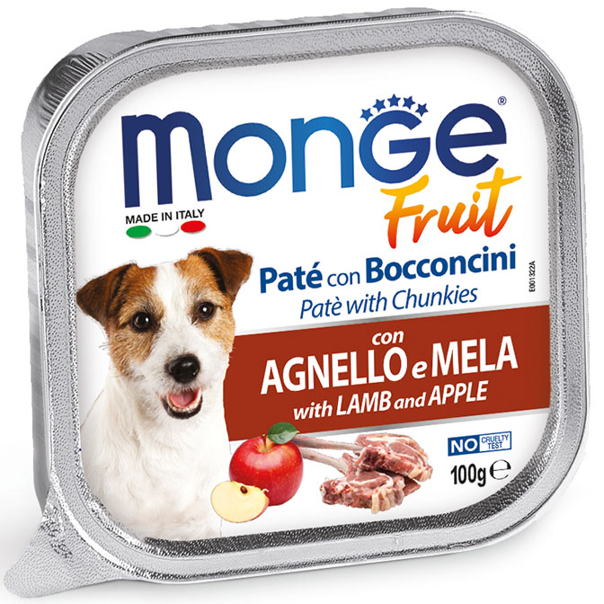 Monge Fruit pašteta jagnjetina i jabuka 100g 