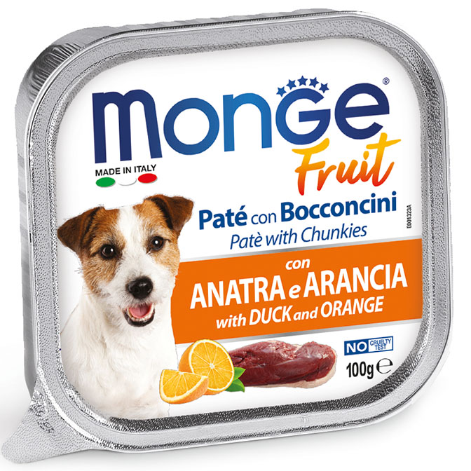 Monge Fruit pašteta pačetina i narandža 100g 