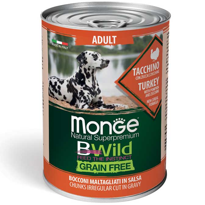 Monge Bwild Adult konzerva za pse curetina 400g 